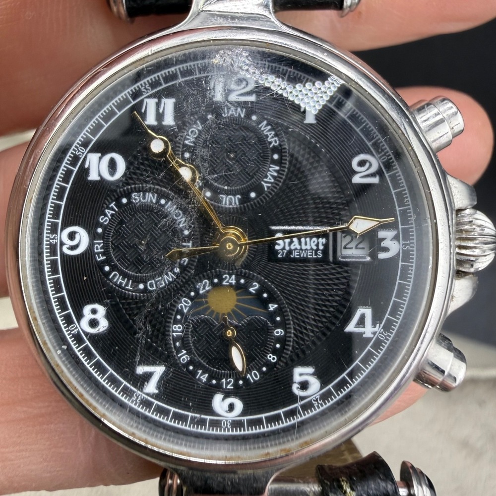 Vintage Stauer Watch Men's Untested‎ READ 8"